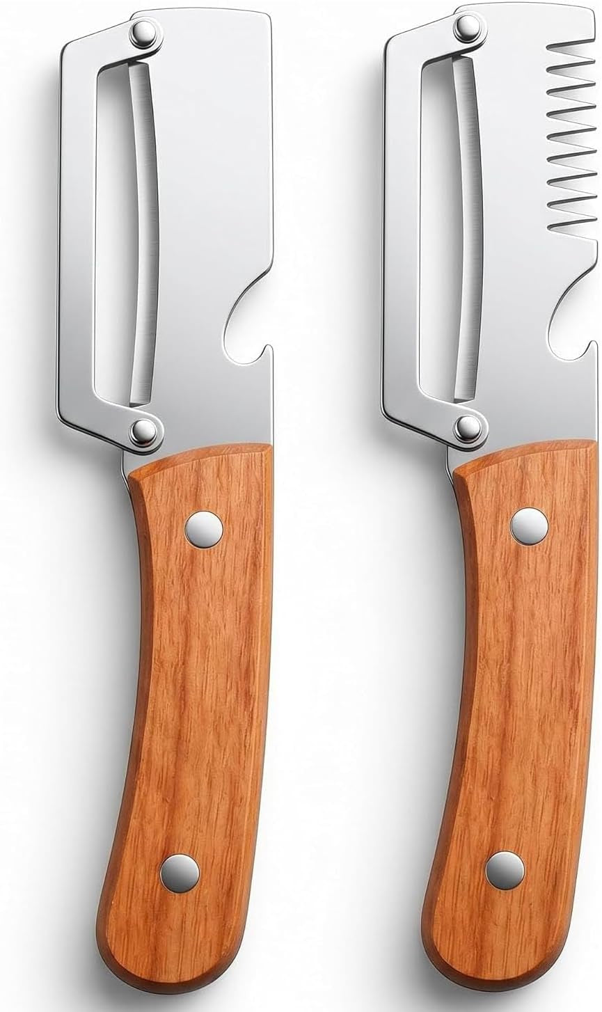 2 Pack 3-in-1 Vegetable Peeler
