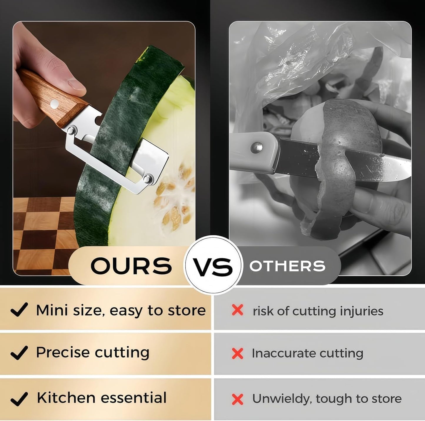 2Pcs Multifunctional Vegetable Peeler, 2-In-1 Peeler for Kitchen Stainless Steel Blade with Wooden Handle and Bottle Opener,Ultra-Sharp Kitchen Tool Vegetable and Fruit