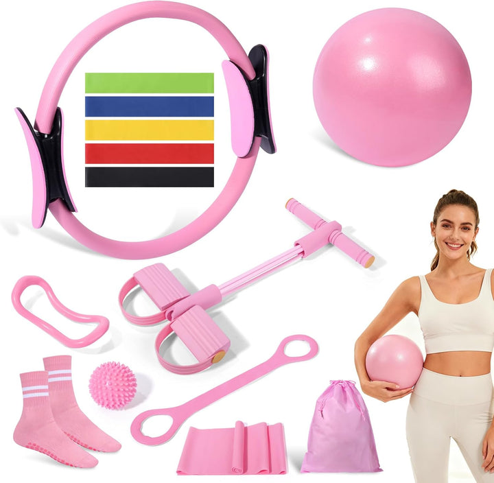 Pilates Kit 14 Pcs, Pilates Essentials Kit for Women