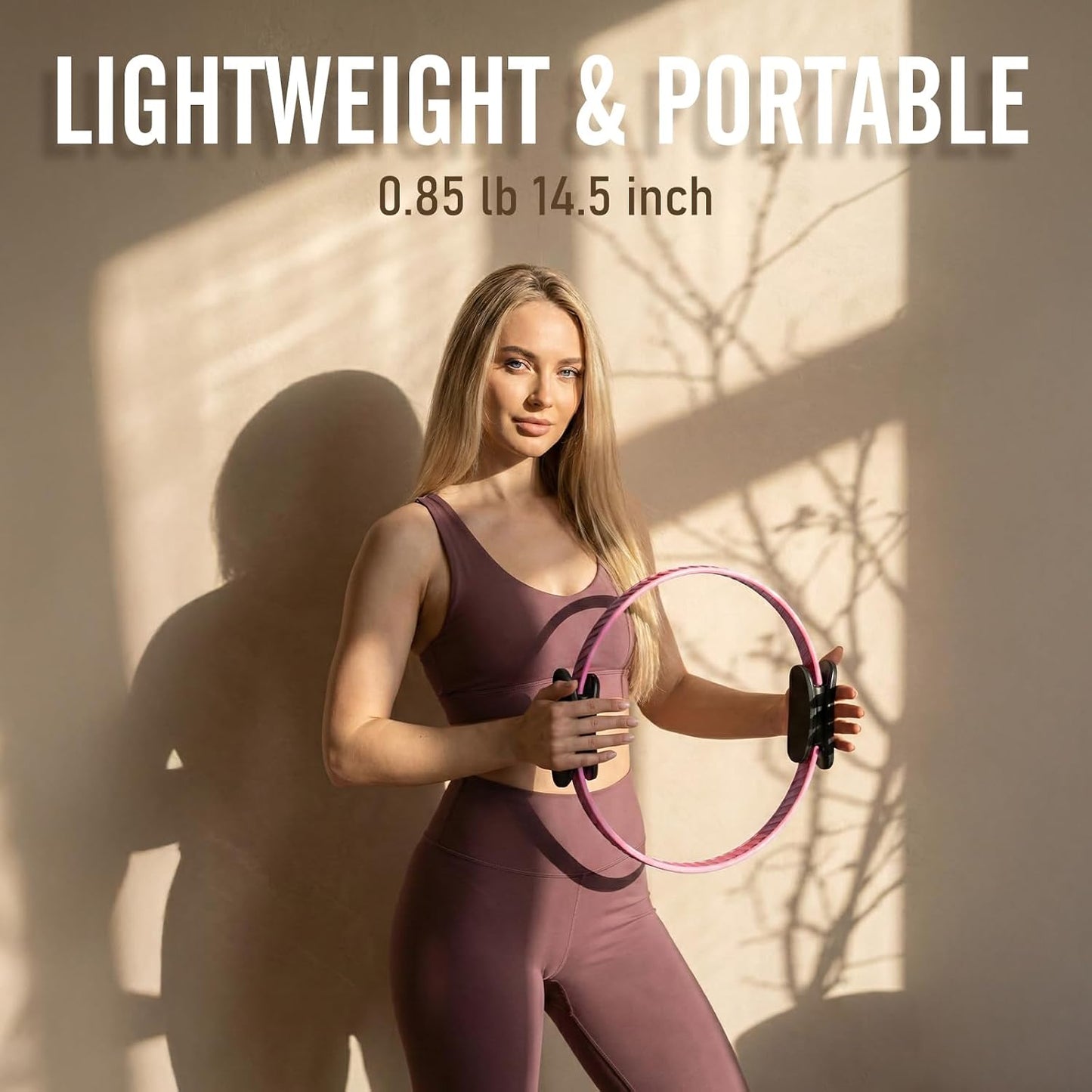 Pilates Ring Fitness Circle for Women, Pilates Equipment – 14.5" Home Magic Exercise Workout, Better Me Pilates Essentials Starter Set for Beginners Toning Inner Thighs, Arms and Core