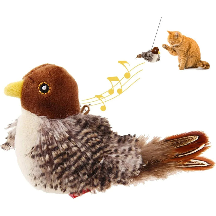 Interactive Chirping Bird Cat Toy