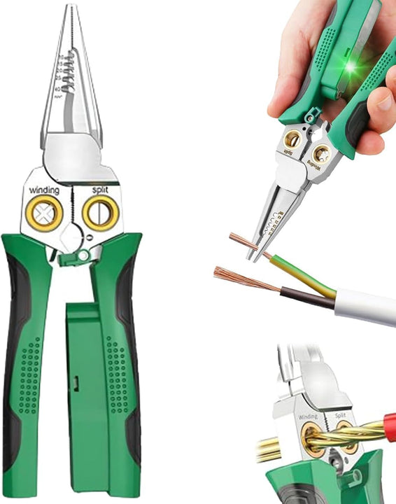 8-in-1 Wire Stripper with Voltage Tester