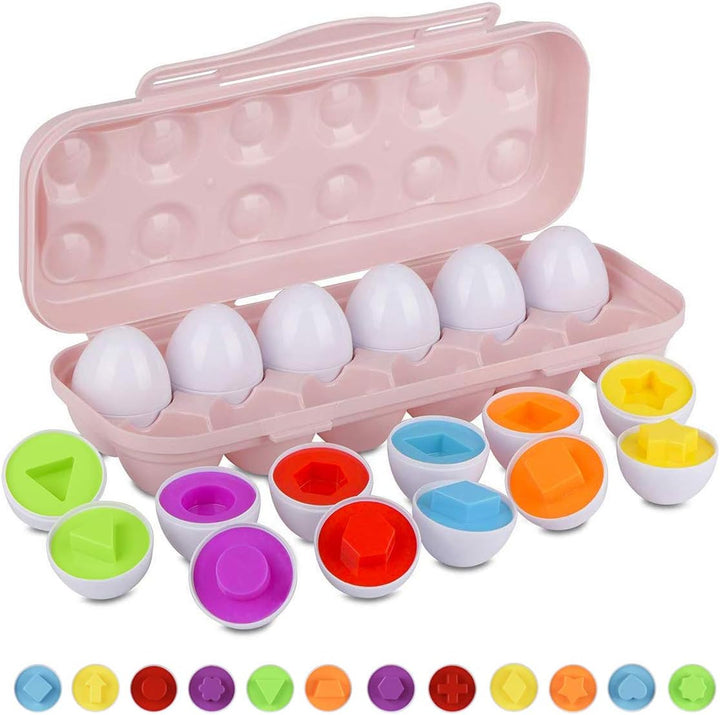 Color Shape Matching Eggs for Toddlers