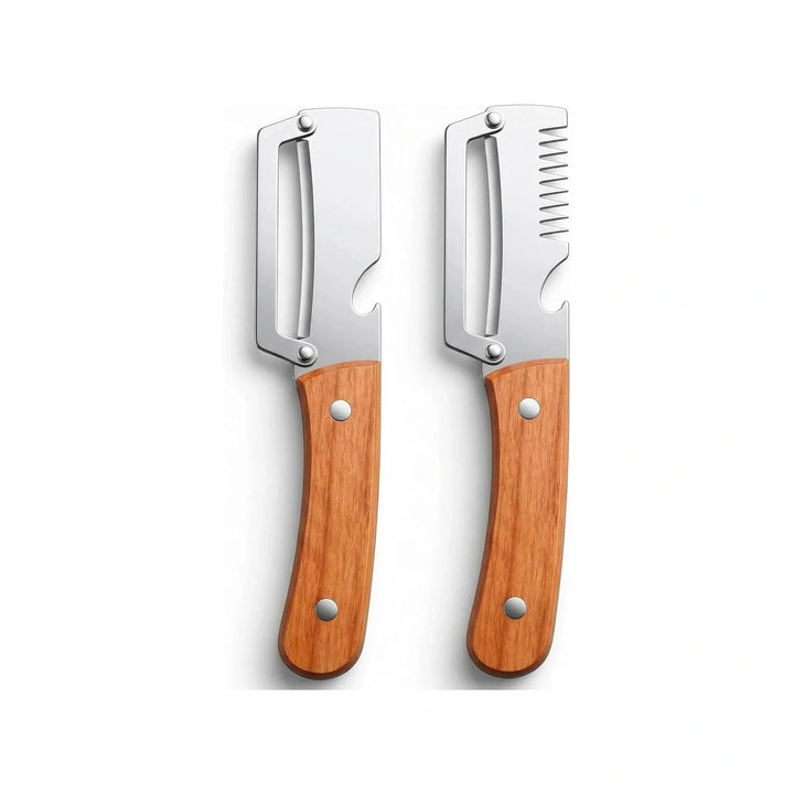 2-Pack 3-in-1 Vegetable Peeler with Bottle Opener